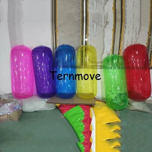 Inflatable clear hanging tube for decoration inflatable hanging intrack tube Sandbag Shape Ball for event show