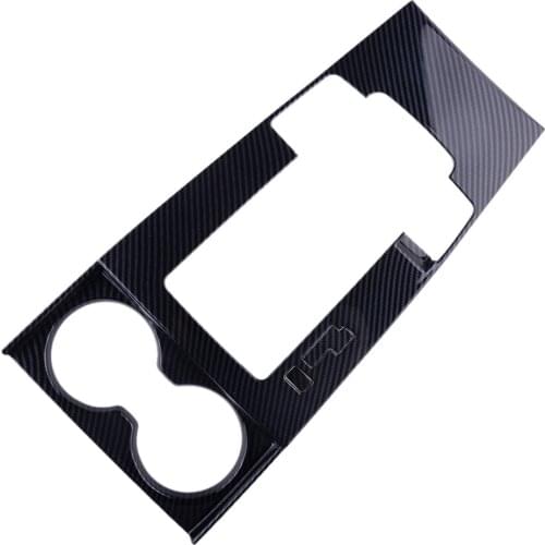 LHD Car Gear Shift Panel Frame Cover Trim Fit For Mazda 3 2019 2020 ABS Carbon Fiber Style