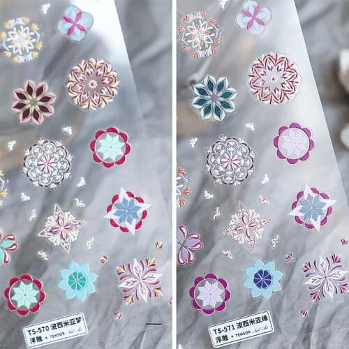 Japanese Style Nail Art Nail Stickers Matte Thin Transparent Nail Stickers Bohemian Style Nail Decals