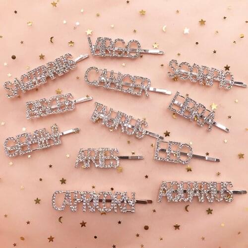 Whlolesale sparkling hair clips gold and sliver colors bling mink lashes vendor