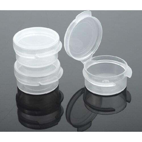 50pcs/lot Mini 5g Cosmetic Empty Jar Pot Eyeshadow Makeup Face Cream Container Box Plastic Bottles Packing