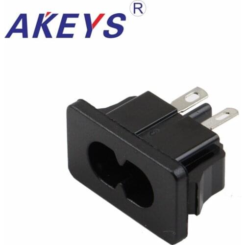 10 PCS AC-026 Plum seat Side plug 90 degree socket AC power socket switch