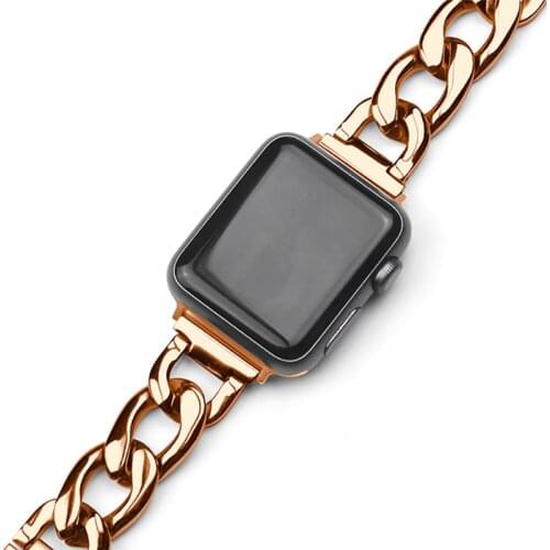 Strap for Apple Watch Watchband Belt 42mm 38mm 44mm 40mm Luxury Stainless Steel Band for IWatch Series SE 6 5 4 3 Accessories