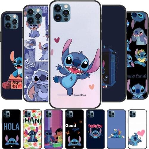 Stitch disney Anime Phone Cases cover For iphone 11 Pro Max case 12 8 7 6 S XR PLUS X XS SE 2020 mini mobile cell shell funda b