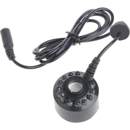 Ultrasonic12-LED Pond Mist Maker Fogger Water Fountain 3-Color Light EU Plug #Y05# #C05