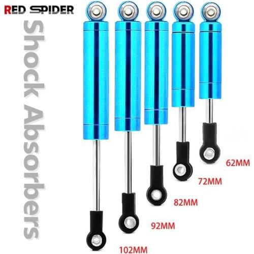 2pcs Metal Shock Absorber With Inner Spring Universal For 1/10 RC Car TRX4 90046 SCX10 D90 Tamiya CC01 Off Road On Road Racing