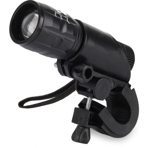 Waterproof bicycle light 3W 140lm 3 Modes LED Bike Light Zoomable Flashlight with Torch Holder