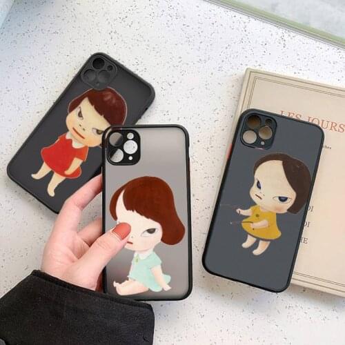 Yoshitomo Nara art design pattern Phone Cases matte transparent For iphone 7 8 11 12 plus mini x xs xr pro max cover