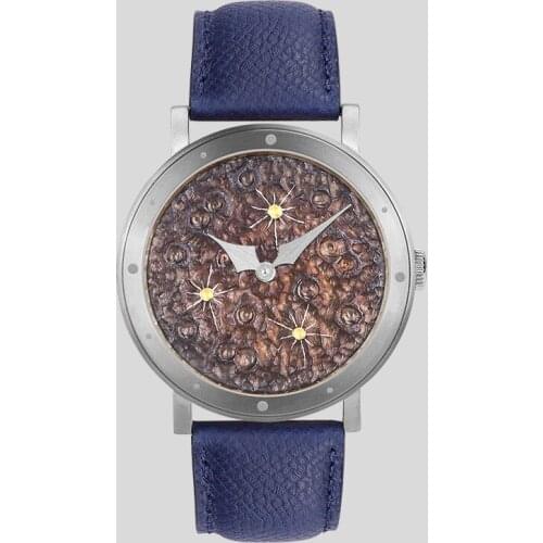 Mysterious code Mens Titanium metal Lunar landing Watch Sapphire Crystal 50M Waterproof personality Watch