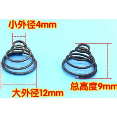 0.7mm Wire Diameter 4mm Small OD 12mm Big OD Springs Battery Compression Spring