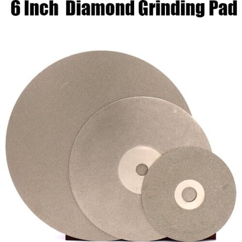 1PC 6 Inch 150mm 80-3000 Grit Diamond Coated Grinding Disc Flat Lap Polishing Wheel Grinding Pad