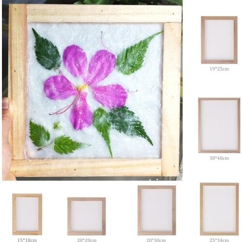 1 PC Wooden Paper Making Papermaking Mould Frame Screen Tools for Arts and Crafts Paper Handcraft DIY Childrens Paper Crafts