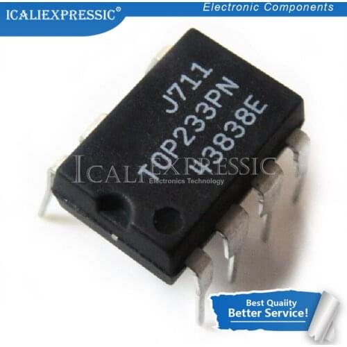 10PCS TOP233PN TOP233P TOP233 DIP-7 TOP233GN TOP233G SMD-7