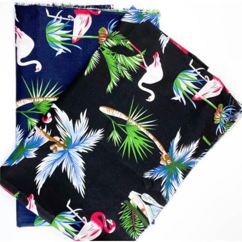 100%Cotton Poplin Fabric Printed Spring and Summer Beach Beach Shirt Pants DIY Clothing fabric Handmade sewing needlework Dress