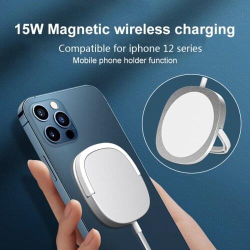 15W Magnetic Wireless Charger for iPhone 12 Pro Max 12 pro Qi Fast Charger for iPhone 12 Mini Phone Mount Stand Wireless Charger