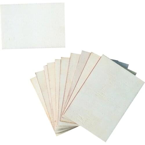 20x Wooden Plate Model Balsa Wood Sheets DIY House Ship Aircraft