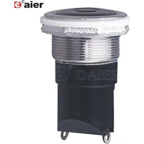 35PCS AN24-H OFF-ON SPST 2 PIN 20MM push button switch