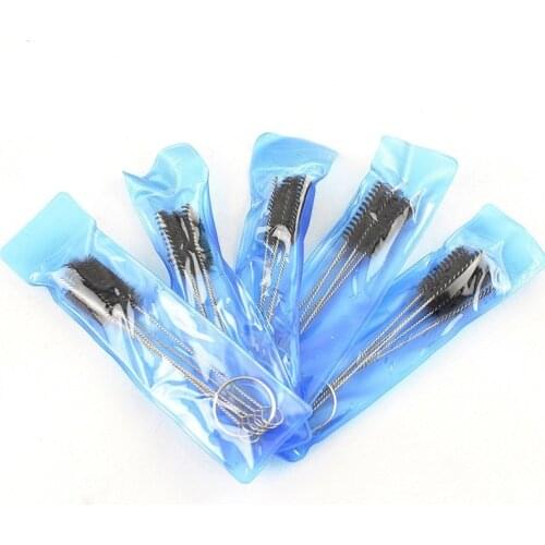 5 sets Tattoo Accessories Tattoo Makeup Brush Tattoo Machine Grip Tube Tip Cleaning Tools Brush Tattoo Supply Free Shipping