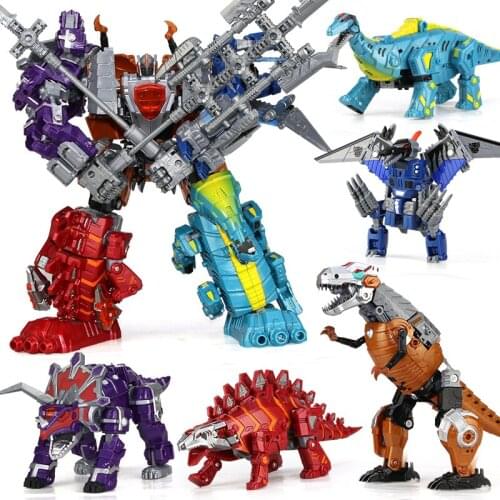 5 in 1 combination Anime Transformation toy Dragon Robot Brinquedos kid Action figures Classic Toys Boys Juguetes Children Gifts