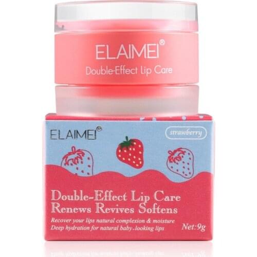 9g Strawberry Lip Mask Lips Care Jelly Colorless Moisturizing Lipstick