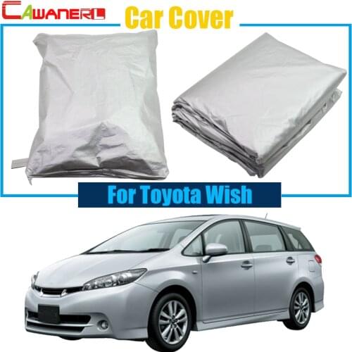 Cawanerl Car Cover Snow Rain Sun Resistant Protector UV Anti Cover For Toyota Wish Free Shipping