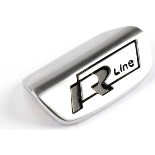 Black Rline Car Steering Wheel Badge Emblem Logo Decal Decoration Styling For VW Volkswagen 2018 2019