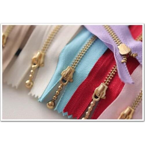 Dailylike 15cm Colorful Bronze Water Drop Zipper Lace DIY Clothing Home Smooth and Durable Bags Wallet Purse Cloth Accessories