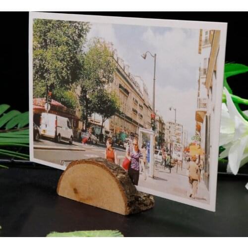 10pcs Rustic Natural Wood Table Name Number Place Card Holder Memo Note Photo Picture Clip Decor Wedding Party K1MF