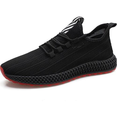 Designer shoes For male Mens Fashion Flying Woven Shoes Casual Trainers Fitness Sneaker Shoes fashion light Breathable D7-96