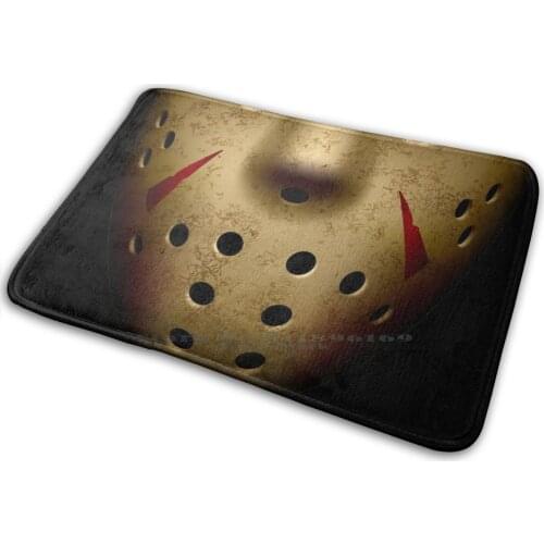 Jason Voorhees Mask Mat Rug Carpet Anti-Slip Bedroom Entrance Door Mat Mask Jason Voorhees Mask Creative Mask 19 Jason Voorhees
