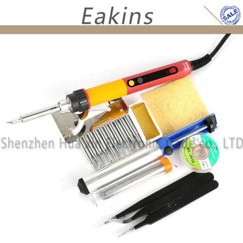 EU Plug 110V 220V 110W CXG E110WT Electric Soldering Iron LED Digital Adjustable Temperature 900M Tip Sting Replace Ds110t