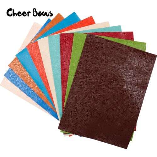 22cm*30cm Synthetic Leather Fabric Litchi Faux Artificial Fabric Sewing Bags Shoes Patchwork DIY Handmade Craft Materials