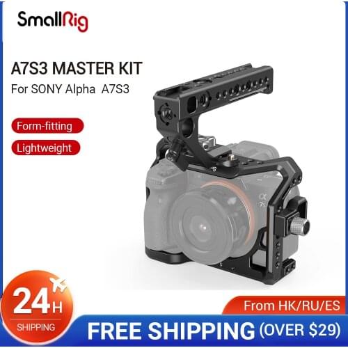 SmallRig Dslr Camera Cage A7S3 A7siii Master Kit For SONY Alpha 7S III Camera With NATO Rail Handle Video DIY Cage Kit Rig-3009