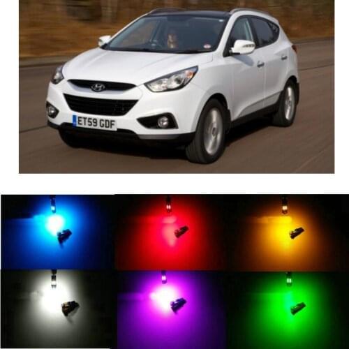 20pc/lot canbus t5 Dashboard LED Light Bulbs For hyundai solaris i30 ix35 Amica H-1 Box Atos Coupe Elantra Genesis Getz Grandeur