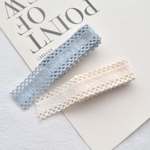 25mm Width Hollow Lace Polyester Webbing Ribbon Material for Handmade Bow Hairpin DIY Hair Accessories Hair Ribbon 8m/set