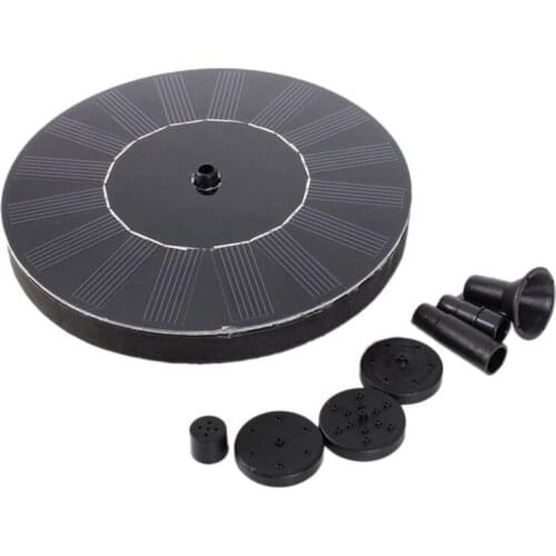 Solar Fountain Pump 7In1 Nozzle Solar Powered Water Fountain Birdbath Floating Fountain for Garden Ponds Outdoor