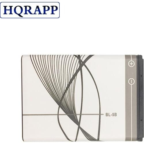 New BL-5B Mobile Phone Battery For Nokia BL 5B 5300 5320 6120C 7360 3220 3230 5070 Replacement Battery