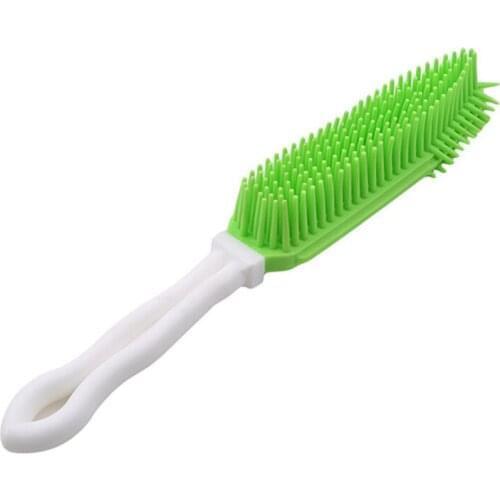 New Arrivals Soft Small Animal Massage Tool Silicone Pet Dog Sticky Hair Tool Puppy Cat Hair Bath Brush Comb Depilation