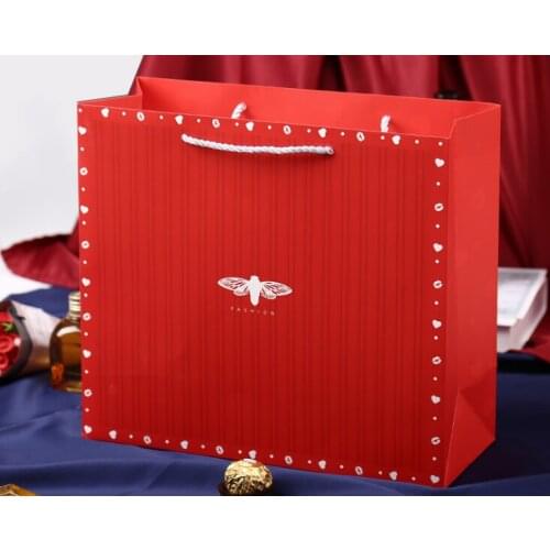 Newly Recycled 120gsm Originality Personalised Garments Material Foldable Personalized Bags Kraft Paper Bakery Bag --XP2242