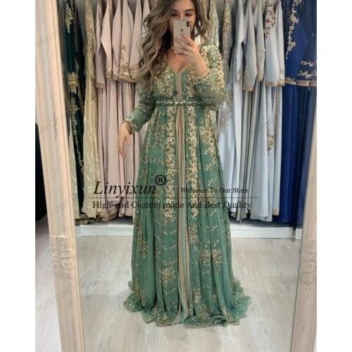Платье Moroccan Kaftan Formal Evening Dresses Lace Appliques Arabic Muslim Special Occasion Dresses платье для свадебной вечери