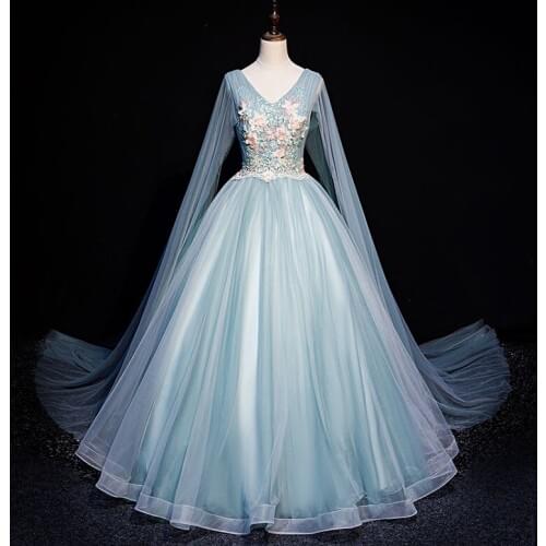 Coronation shoulder veil medieval dress Renaissance Gown queen costume Victoria/Marie Antoinette/Colonial Belle Ball