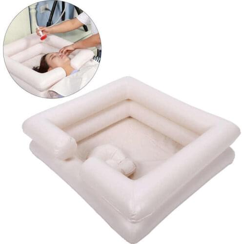 Portable Wash Basins PVC Inflatable Shampoo Basin Kit for Elderly Disabled Pregnant Hair Washing Household Basin Baby Bath Tub