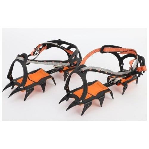 12 tooth professional crampons outdoor rock climbing ice fishing snow skid shoe cover mountaineering skid gear 12 teeth