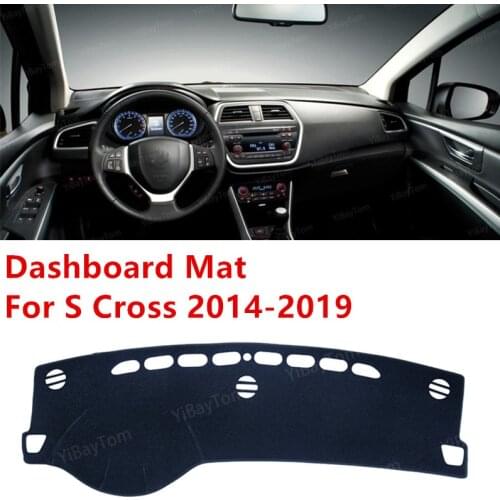 For Suzuki SX4 S Cross 2014-2019 Anti-Slip Mat Sunshade Dashmat Protect Carpet Dashboard Cover Pad Accessories