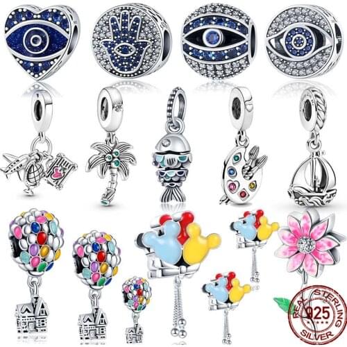 HOT SALE 100% Sterling Silver 925 Eye Dreamcatcher Charms Fit Original Pandora Bracelet For Women Jewelry Gift