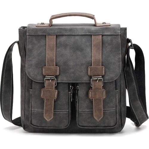 Men PU Handbags Casual Leather Laptop Bags Male Business Travel Messenger Bags Mens Crossbody Shoulder Bag