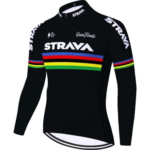 Strava Summer Spring Roupa Masculino Wielren Kleding Heren Manga Larga Equipacion Hombre Maillot Ciclismo Cycling Jersey Men