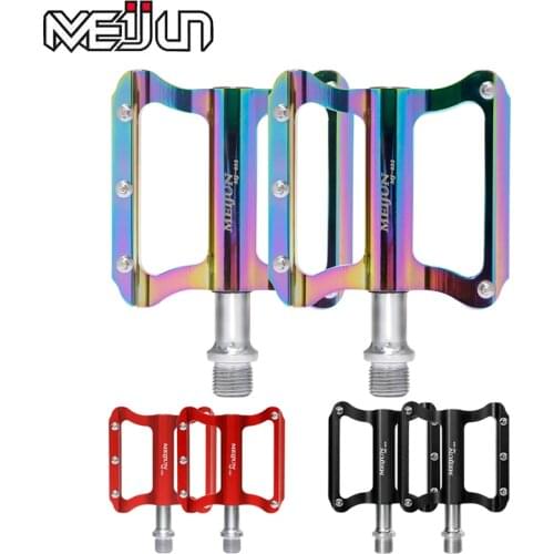 Bicycle Pedal Light-weight A pair Aluminum Alloy Foot Pedal 2-Bearing Bike Colorful Pedal Bicycle Parts