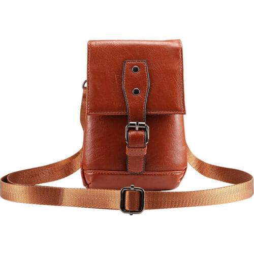 Universal Leather Belt Clip Pouch Cellphone Holster Waist Pack/Belt Bag Wallet Pouch Men Carrying Sleeve Men Purse Carrying Case