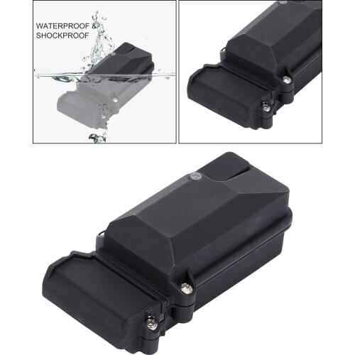 Waterproof Plastic RC Radio Receiver Sealed Box for MN D90 1/12 RC Crawler Black
